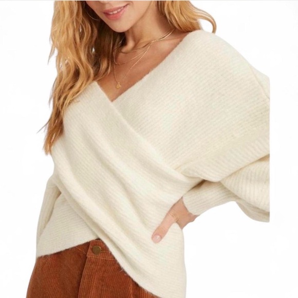 Bluivy Ribbed Sweater Off-White NWT - Picture 3 of 6